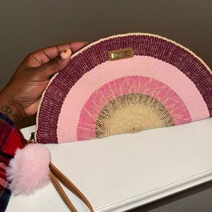 Sun n Sand Pink Rainbow Clutch